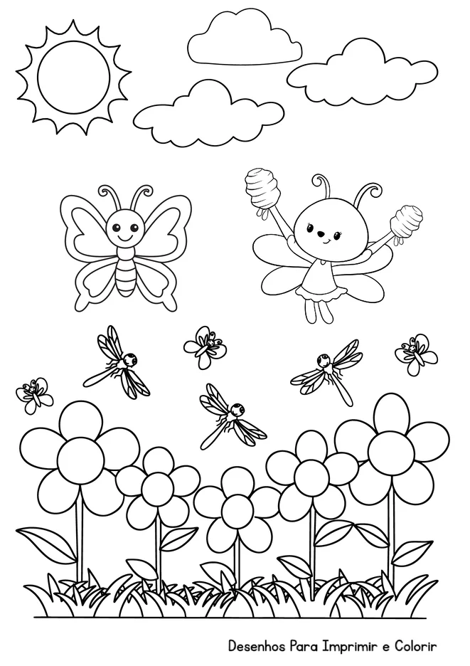 Jardins para colorir para imprimir e colorir - imagem 9